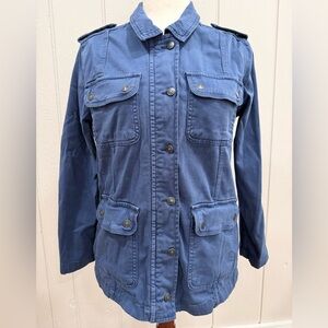 Women's Blue Utility Jacket